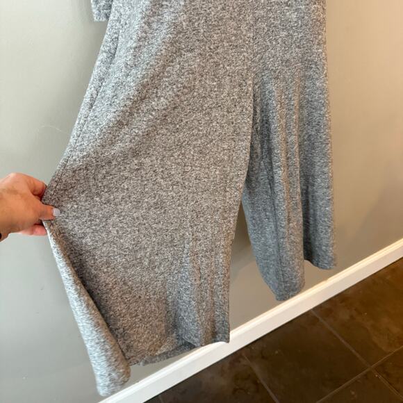Anthropologie Marisa Hacci Wide Leg Sleep Jumpsuit Romper Jersey Gray Sml Soft - Picture 7 of 16